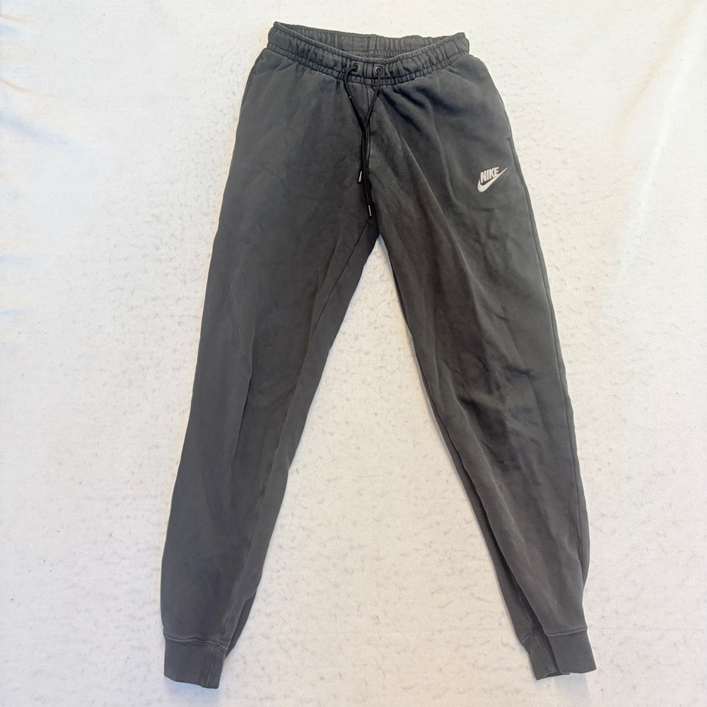 Nike Joggers Womens XS Black Fleece Drawstring Cuffed Sweatpants